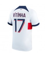 Paris Saint-Germain Vitinha Ferreira #17 Venkovní Dres 2023-24 Krátký Rukáv